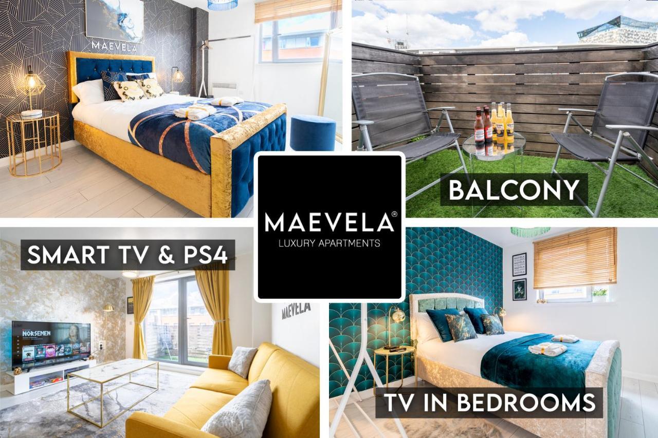 Maevela Apartments - Ultra Lavish Luxury 2 Bed Apartment City Centre - With Balcony - Free Secure Parking - Ps4 & Smart Tv'S Birmingham Zewnętrze zdjęcie